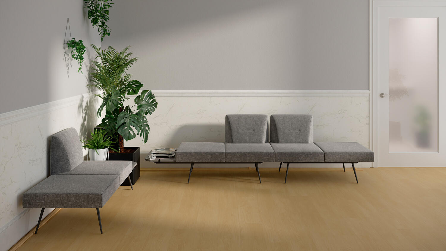Linha ProtectWALL – Revestimento Vinílico para Parede Cor Marble Carrare (264991064) – Tarkett