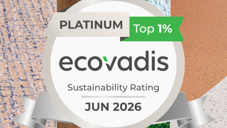 Selo Platinum da EcoVadis: Tarkett é reconhecida pelo 3º ano